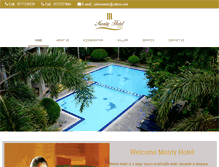 Tablet Screenshot of montyhotel.lk